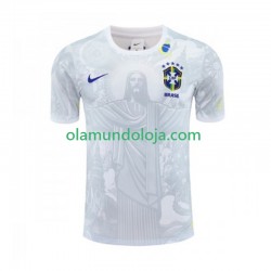 Camisola Brasil Special Jesus Homem Equipamento Primeiro 2024-2025 Manga Curta